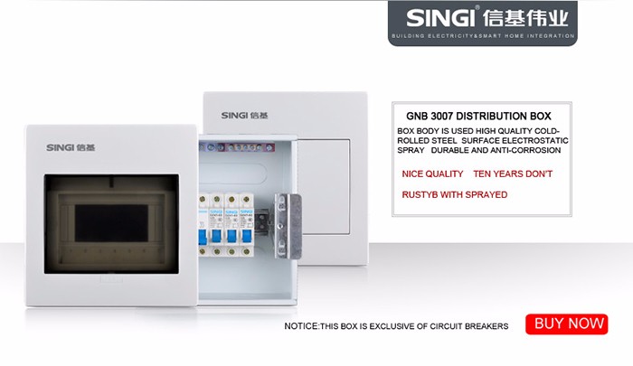 White color and PC material panel 4 way electrical behind wall junction box