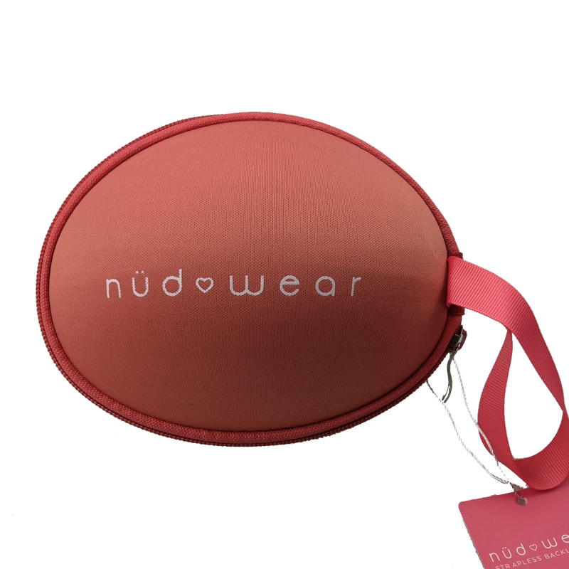 Розовый Силиконовый Органайзер на молнии для переноски бюстгальтера eva