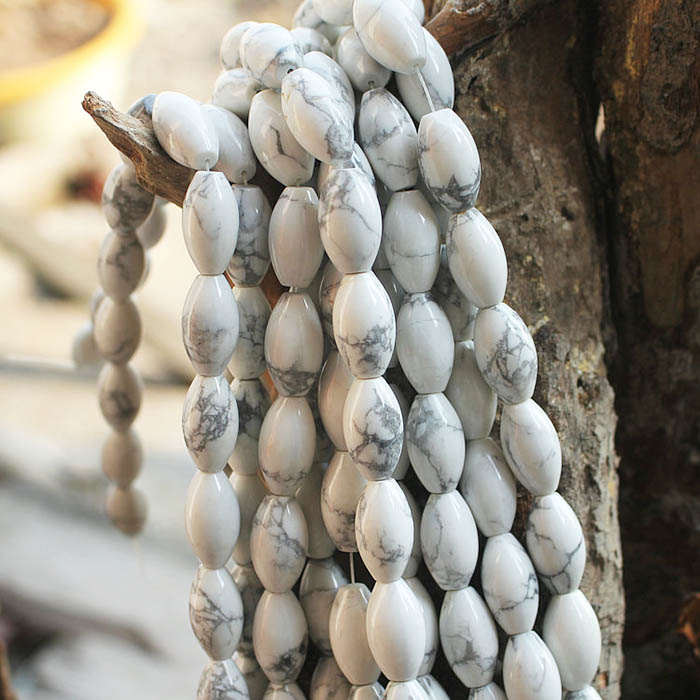 2022批发白色绿松石珠高丽石宽松珠宝宝石批发