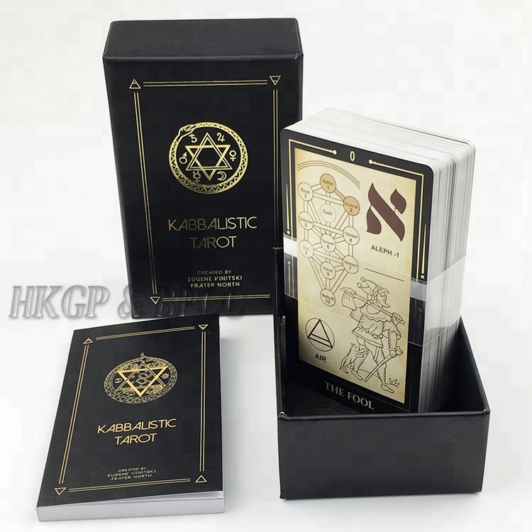 Полноцветная печать золотой фольги карты Таро