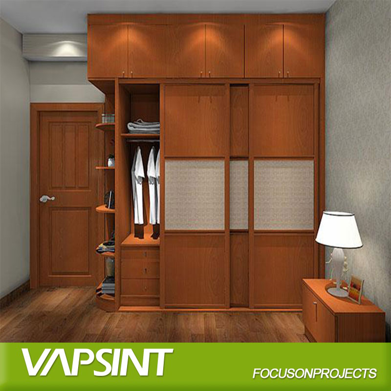 Indian designs cheap wooden sliding door wardrobe armoire