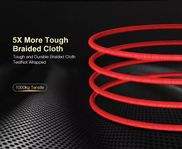 ICE-Bingo 2019 V8 Android Phone  Anti Bending Long SR High-tensile Fabric Fast Charging Cable Mobile