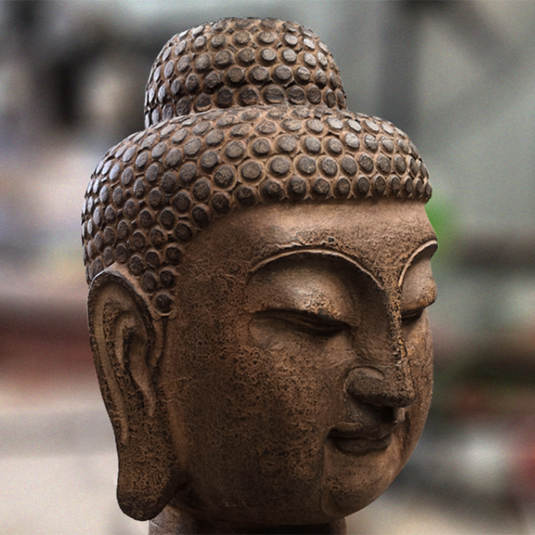 天然寿命大小大理石石佛头雕像价格