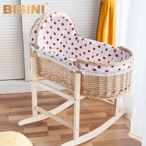 antique wooden baby cradle