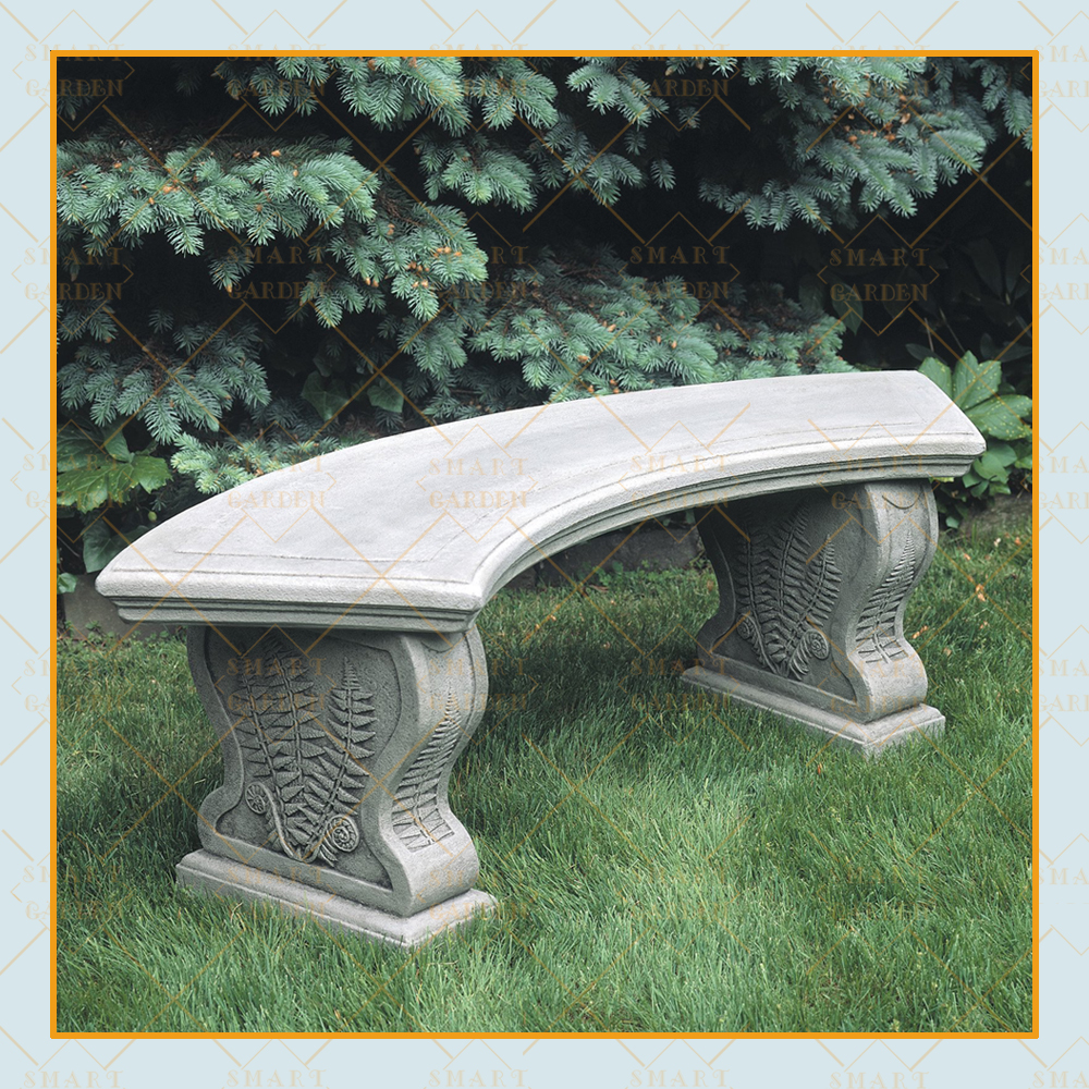 Natural Stone Benches Contemporary Curved Stone Bench Garden Seat