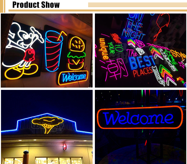 Free Design Slim PVC Material Waterproof LED Neon Wall Light