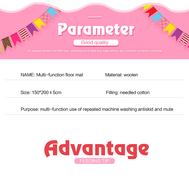 quilting printing carpet for baby protect pad baby crawling mat in winter baby play mats carpet out door carpet