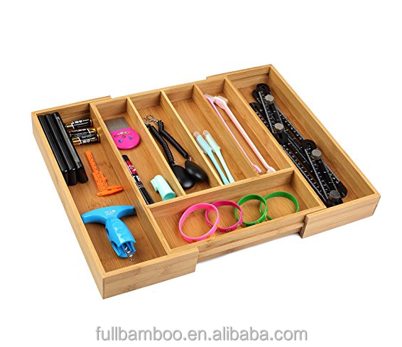 Бамбуковый органайзер для столовых приборов