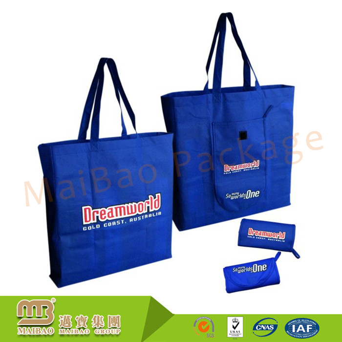 Sustainable Eco Friendly Collapsible Supermarket Grocery Recycle Pp Fabric Non Woven Tote Custom Reusable Folding Shopping Bag