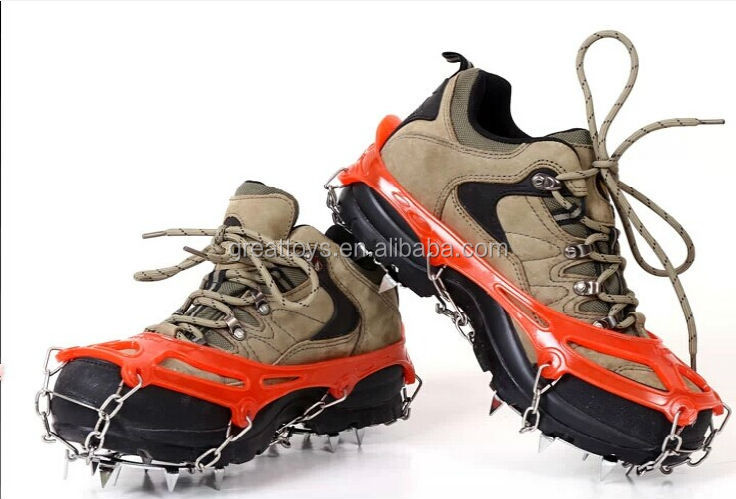 Лучшее качество противоскользящие силиконовый каучук 8 шипы обуви снег ручки