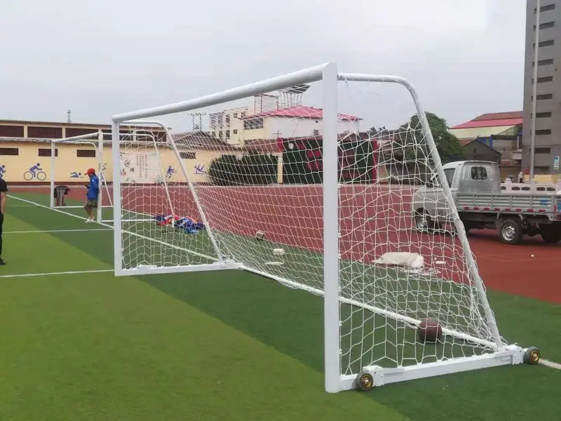 Aluminum soccer equipment goal post portable football goal with net