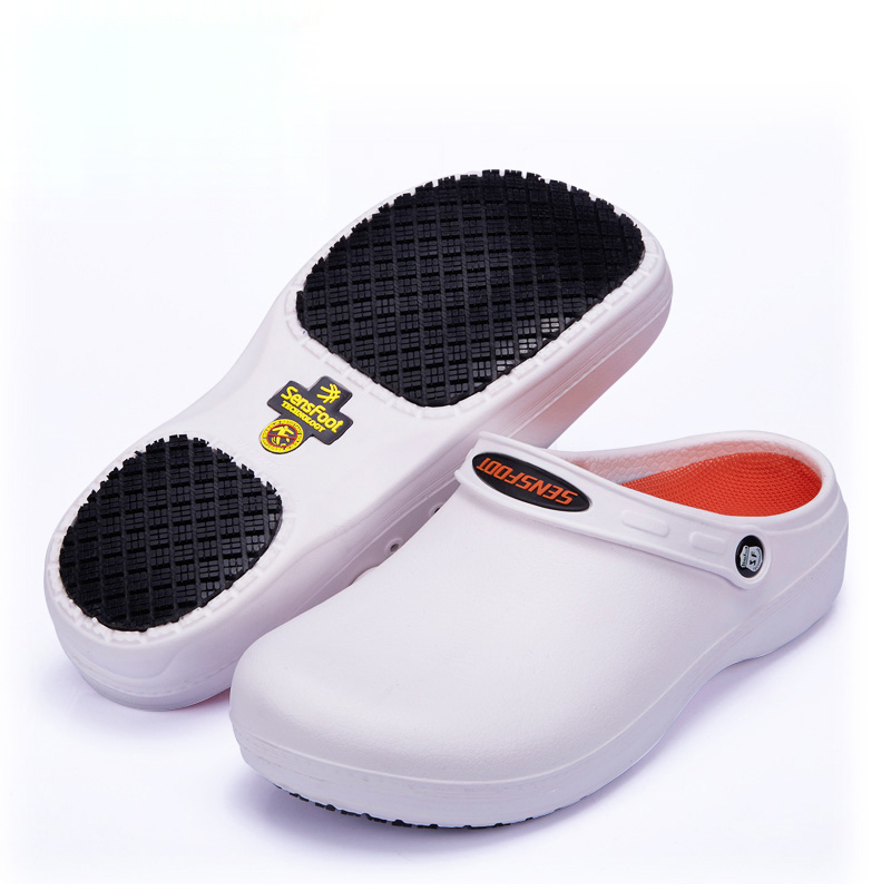 Anti Slip Safety Kitchen Shoes White Chef Shoes For Restaurant