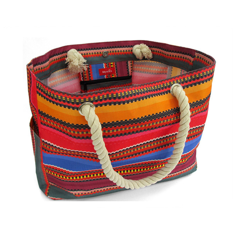 Asa de cuerda personalizada para bolso de mano de lona de algodón de 10 oz