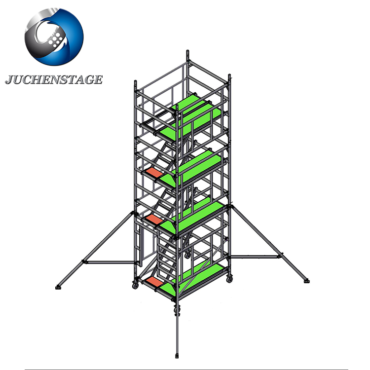 6 м/8 м/10 м Рабочая высота оцинкованная сталь строительные леса/высокоуглеродистой стали леса