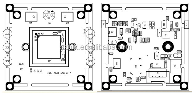 IMX335 Industrial level LOW LUX Real WDR SECURITY WEBCAM 5MP USB camera board
