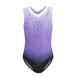 custom made kids ballet dance wear girl sleeveless gym leotard gymnastics leotards