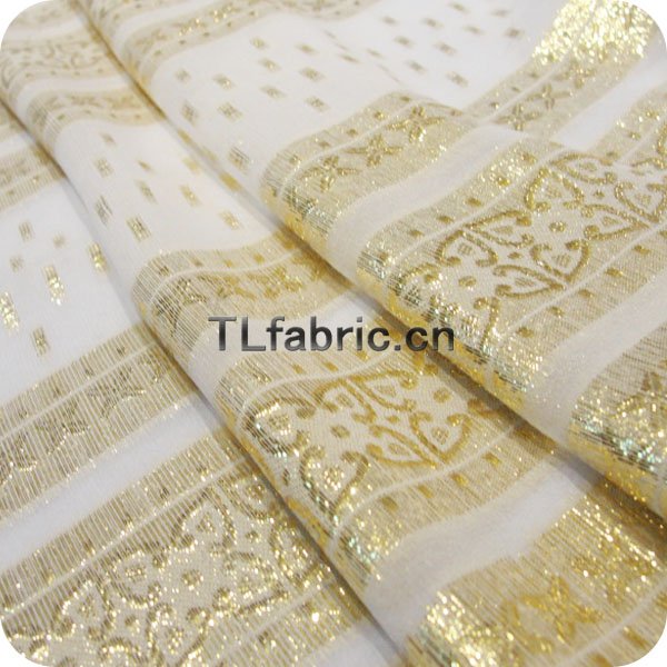 Модная жаккардовая пряжа, окрашенная золотистая люрексная шелковая пряжа, доступны в наличии X034