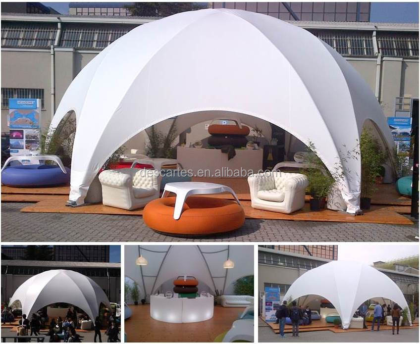 6x6m Crossover Dome Tent - Illuminated Geodestic Arch Tents for
