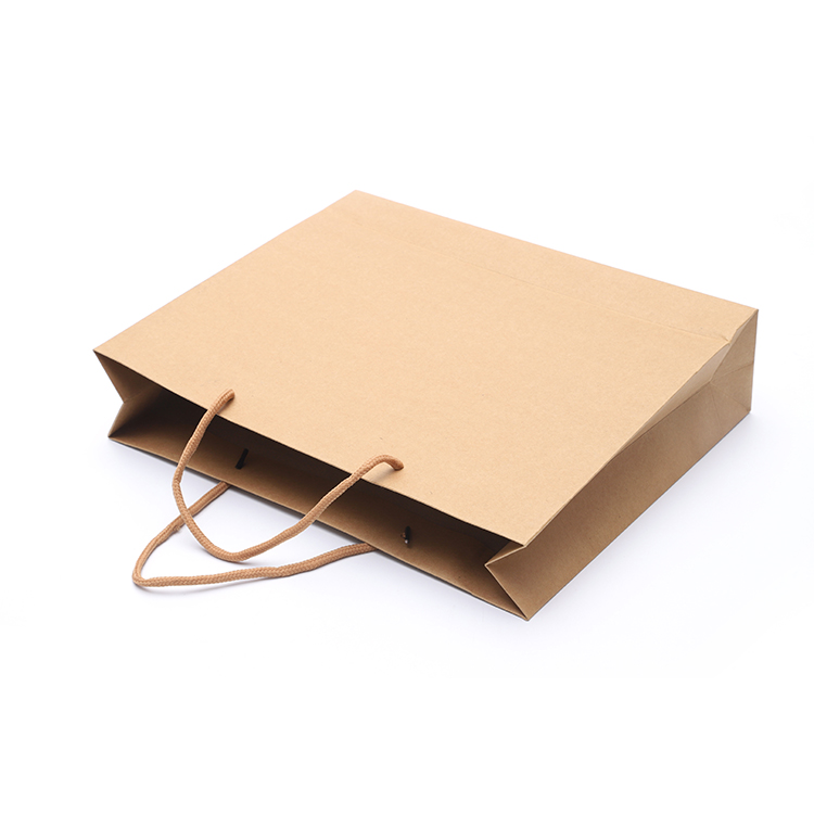 Wholesale Customised Printed Brown Kraft Paper Bag with Handle