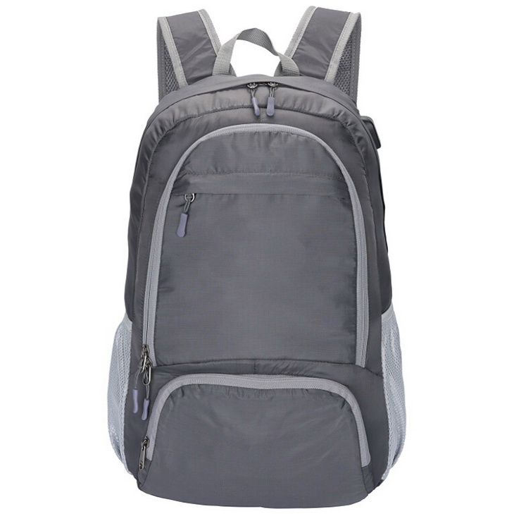 Zaino pieghevole durevole promozionale con USB