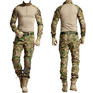 Tactical Frog Suit Camouflage Army Military Uniform With Knee Pad