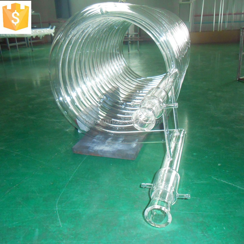 Прозрачная Плавленая кварцевая стеклянная катушка большого диаметра