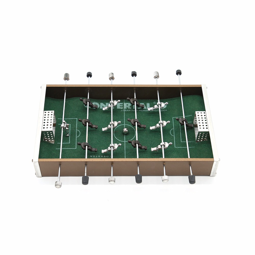 Indoor tabletop sport games two players mini aluminium soccer table set