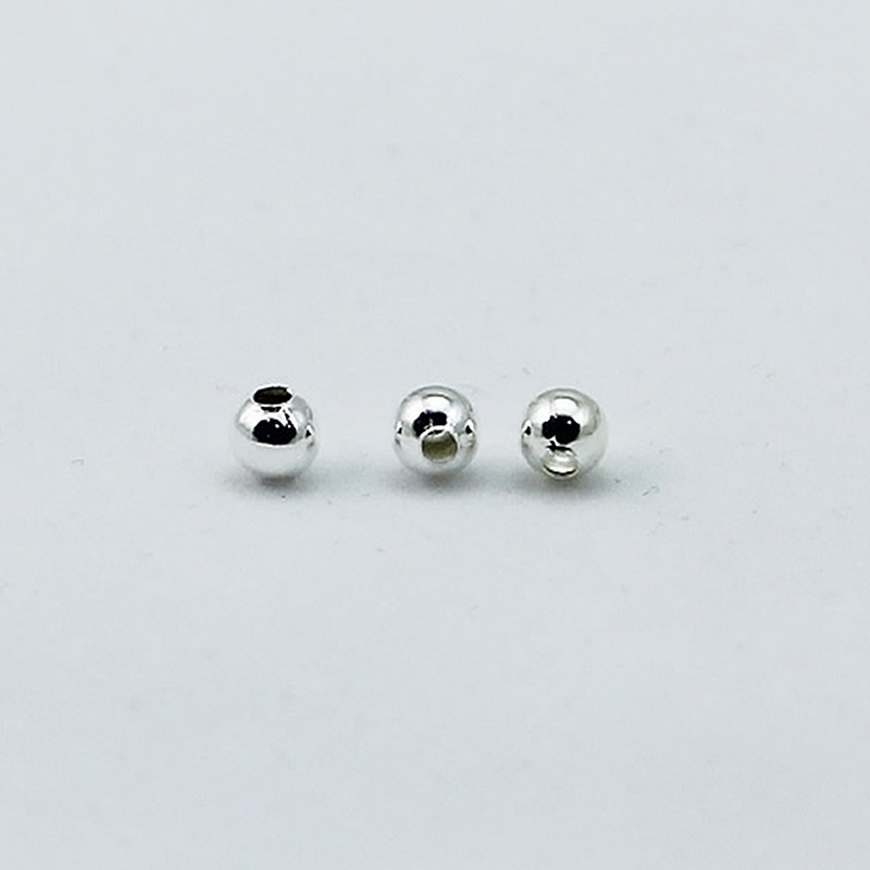 beadsnice 光滑圆珠黄铜间隔珠 4毫米手工饰品配件出售免费送货 id