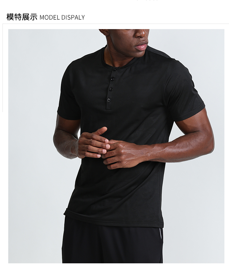 Summer outdoor sports t-shirt men custom logo polyester nylon breathable fitness clothes