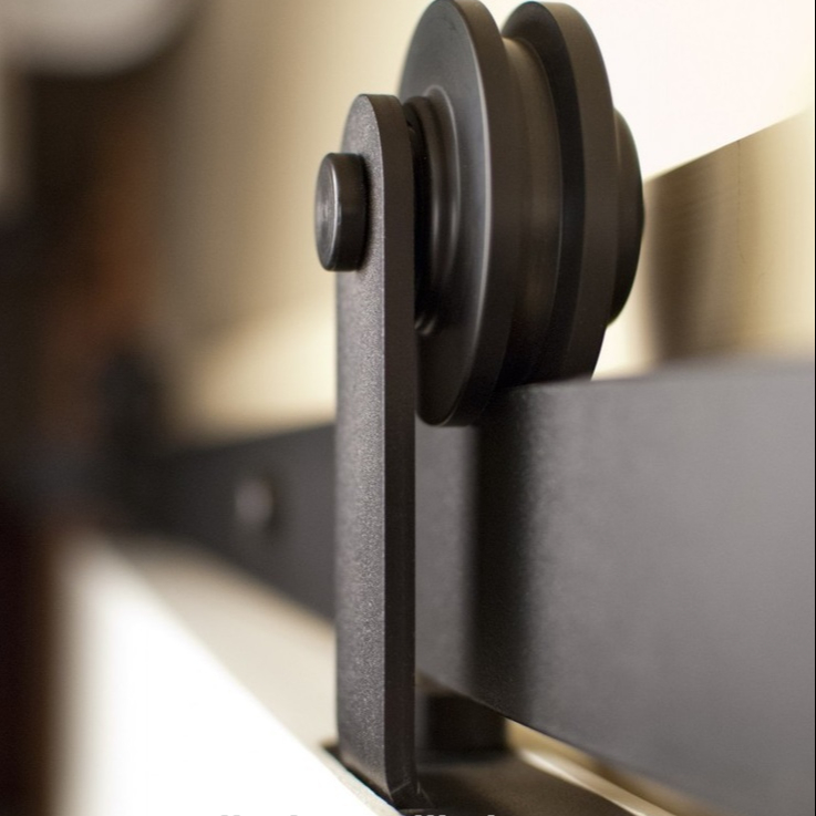 Rali deslizando portas do celeiro hardware, kits de polias e acompanhar com manual de instalação