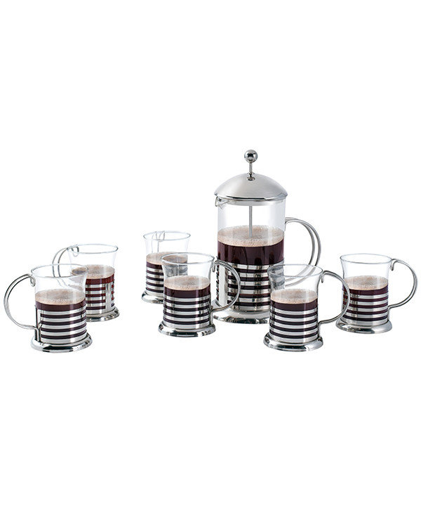 Haonai manufactured french press set 1.5L french press coffee maker + 200ml coffee cup french press