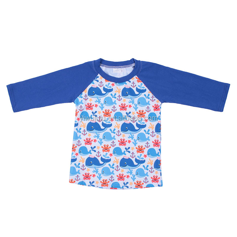Рубашки с длинным рукавом для маленьких мальчиков, детские топы лучшего качества, рубашки для маленьких мальчиков с принтом дельфинов