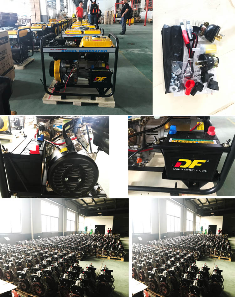 Singe Phase Rated Output kVA(kW) 4.5(4.5kW) Small Generator Provide Electric Power Air-cooling System