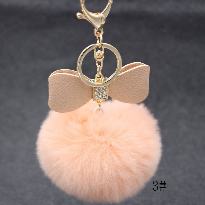 Bowknot леди ключи цепи и сумка кулон