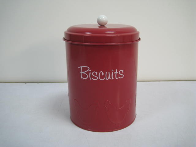 Biscuit Tea Coffee Sugar Caddy Tins Containers Canister Storage Jars Pots Set