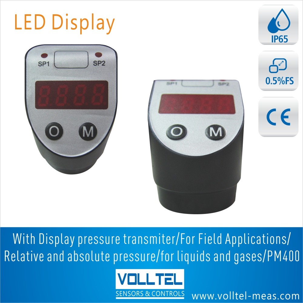 PM400 LCD LED Display pressure transmitter