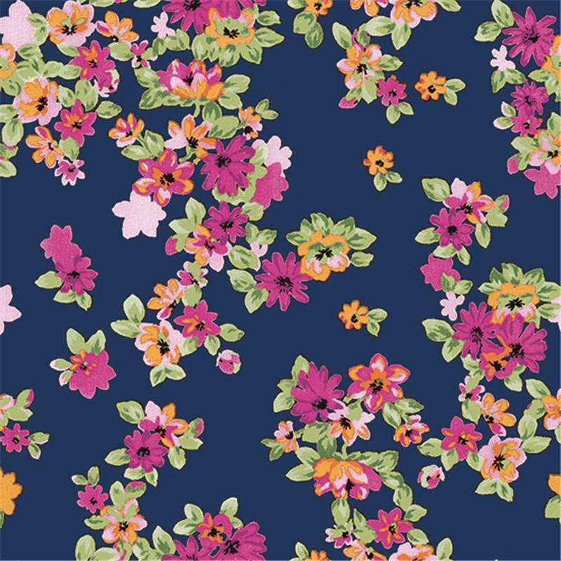 Китайский поставщик, индивидуальный дизайн, цифровая печать, хлопковая вуаль, ткань с отличной печатью