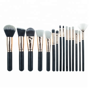 15pcs Synthetic Private Label Professional brush make up brush set makeup Rose Gold Cosmetic Tools