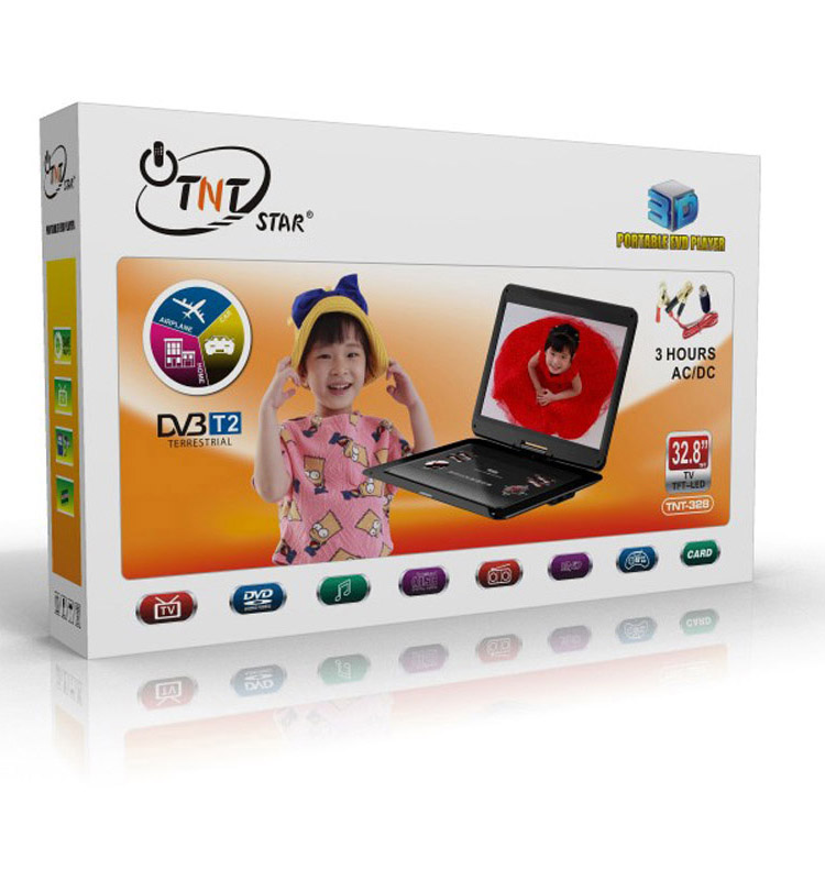 TNT STAR TNT328 15 Inch Portable DVD Player with DVB-T/T2 Tuner