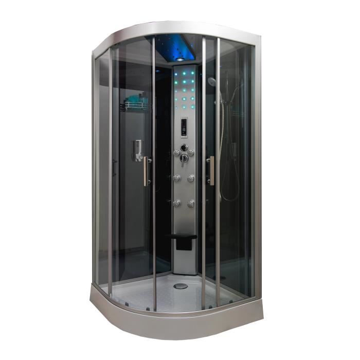 K-5017 Daisy, квартира, гостиница, душевая кабина с компьютерной панелью в ванной комнате