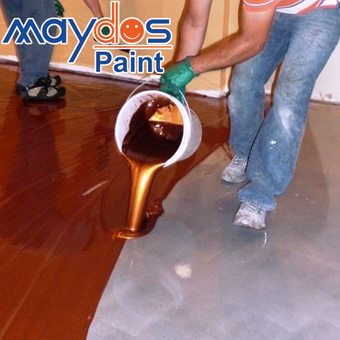 Maydos металлическое эпоксидное цветное песочное 3D напольное покрытие