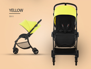 yellow stroller travel system