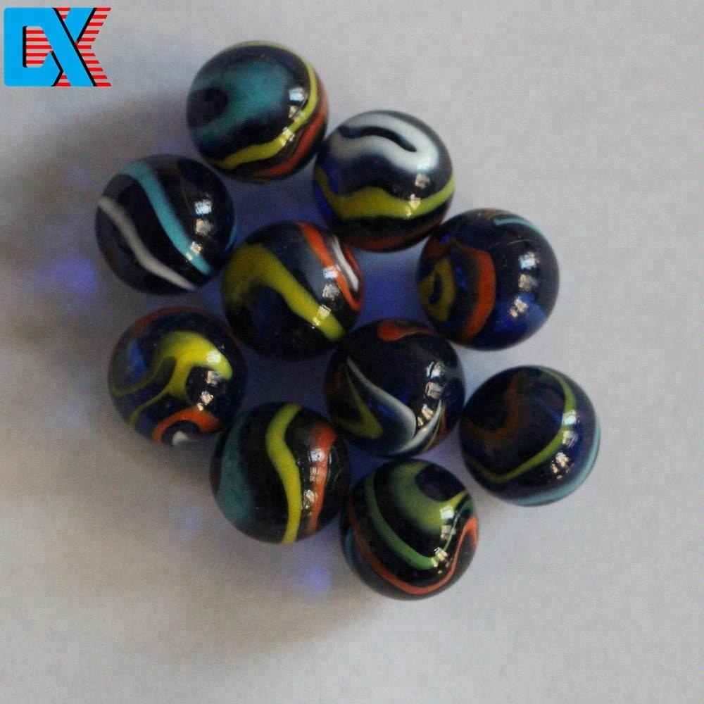 Высококачественная игрушка, оптовая продажа, круглые цветные стеклянные мраморы