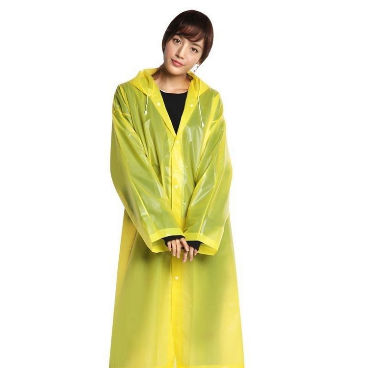 时尚户外旅行回收防水成人女士雨衣透明长 eva 雨衣 eva 雨衣雨衣