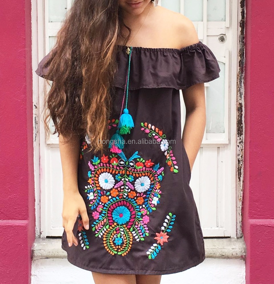 vestidos mexicanos bordados online