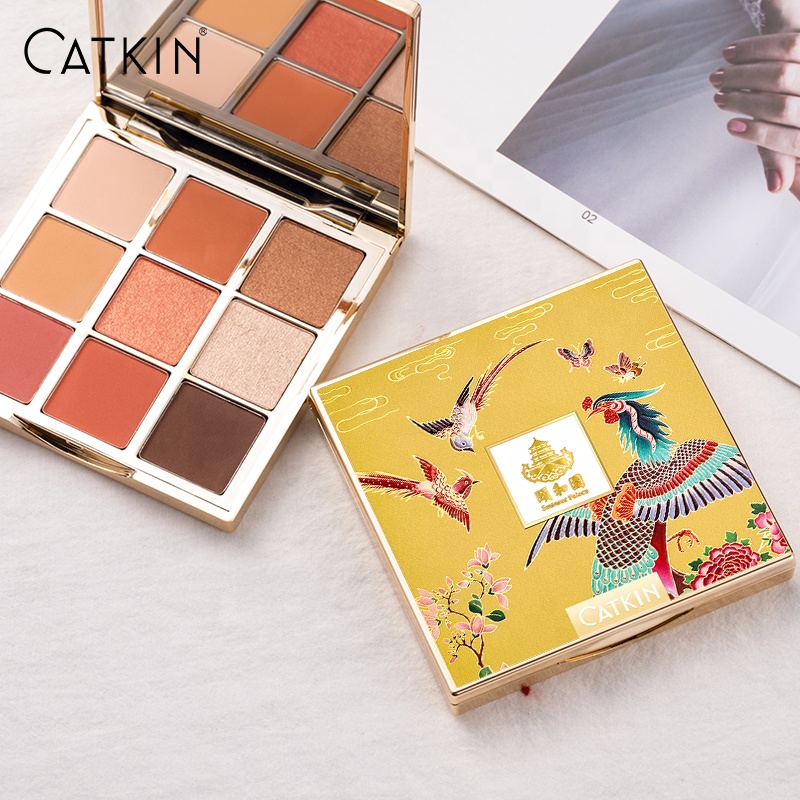 Оптовая продажа, летняя Дворцовая Косметика CATKIN 14,4 г, пигментированная палитра теней для век