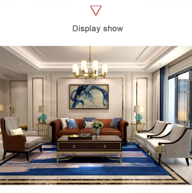 Retro American furniture high back sofa chair single living room fabric wood tiffany chair  luxury hotel room chair