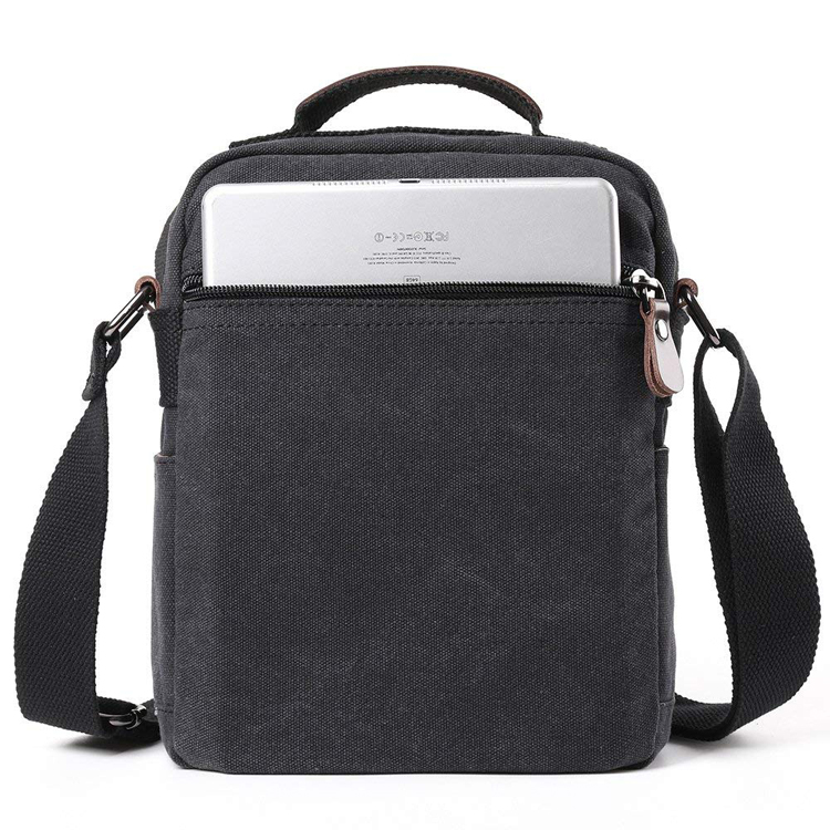 Sac de messager d'épaule d'affaires de crossbody de toile durable pour le voyage