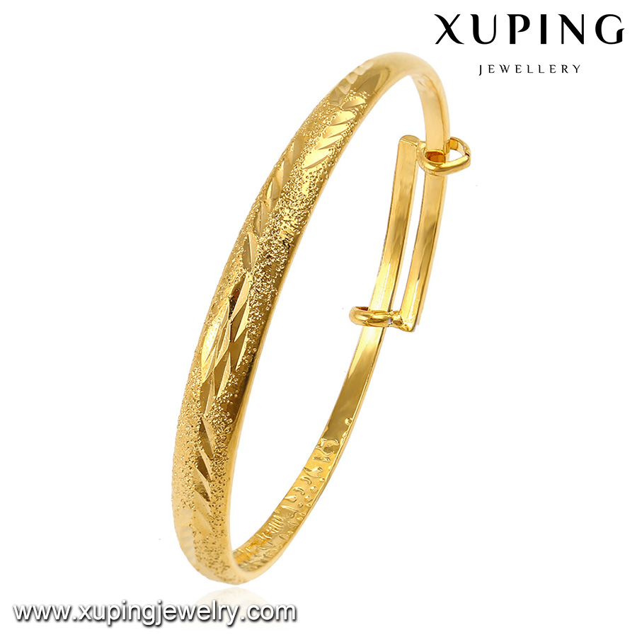 アクセサリー K18 gold bangle Xuping Jewelry - Elegant Copper Alloy Bangle with Gold Plating