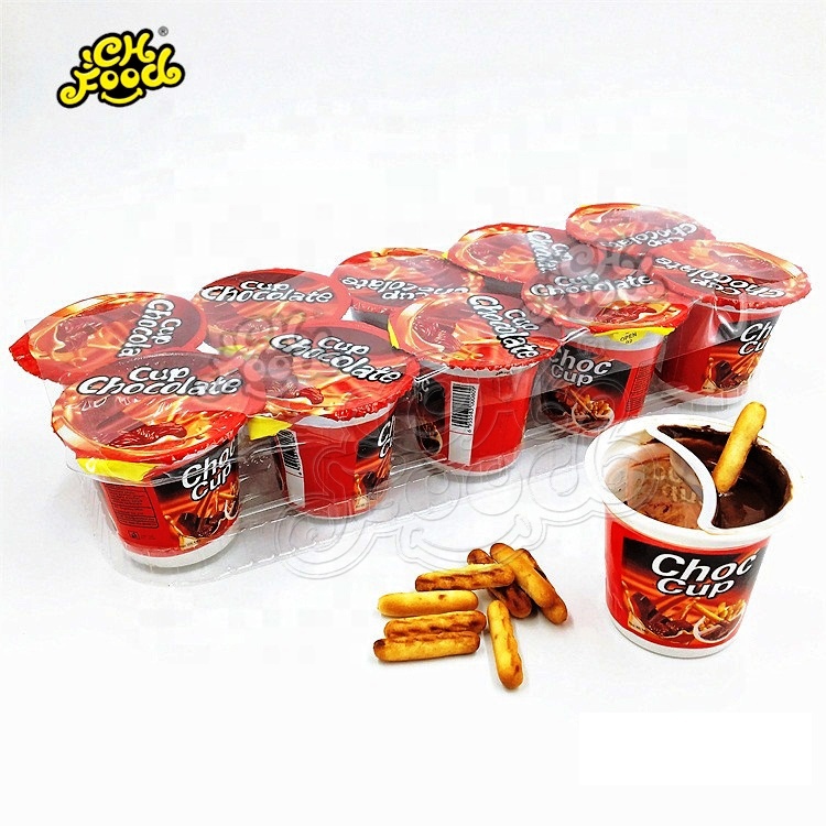 Cheap Price Butterfly Shape Chocolate Cup With Biscuit Candy